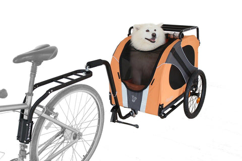 DoggyRide Novel 15 Dog Bike Trailer | Orange | Incl. Britch Lite | Dutch Dog Design® - Pets Own Us - Dutch Dog - DRN15TR22-OR United Kingdom