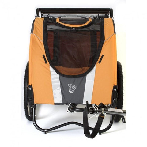 DoggyRide Novel 15 Dog Bike Trailer | Orange | Incl. Britch Lite | Dutch Dog Design® - Pets Own Us - Dutch Dog - DRN15TR22-OR United Kingdom