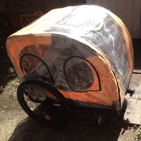 DoggyRide Novel 15 Dog Bike Trailer | Orange | Incl. Britch Lite | Dutch Dog Design® - Pets Own Us - Dutch Dog - DRN15TR22-OR United Kingdom