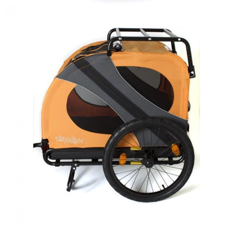 DoggyRide Novel 15 Dog Bike Trailer | Orange | Incl. Britch Lite | Dutch Dog Design® - Pets Own Us - Dutch Dog - DRN15TR22-OR United Kingdom