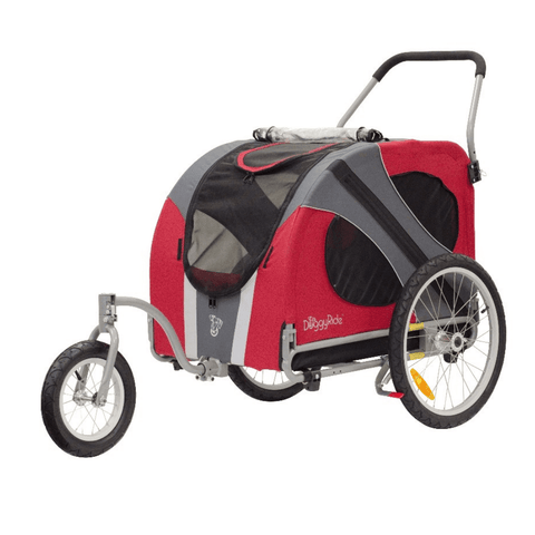 DoggyRide Novel Dog Jogger-Pram | Red | Dutch Dog Design® - Pets Own Us - Dutch Dog - DRNVTR22-RD United Kingdom