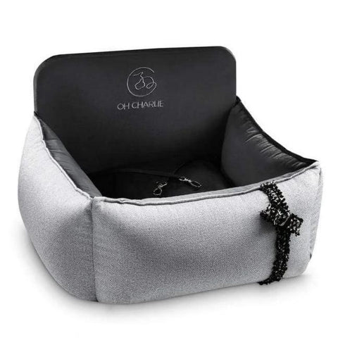 Elite Car Seat LUXURY by Oh Charlie - Cafe Au Lait & Back - Pets Own Us - Oh Charlie - United Kingdom