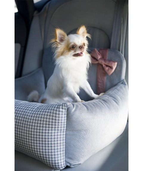 Finessa Car Seat by Oh Charlie - Pink & Grey - Pets Own Us - Oh Charlie - United Kingdom