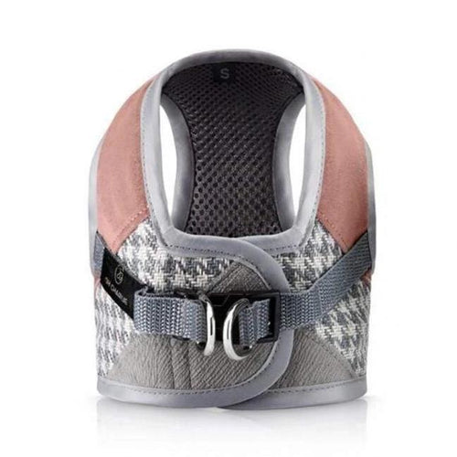 Finessa Harnesses by Oh Charlie - Powder Pink & Grey - Pets Own Us - Oh Charlie - United Kingdom