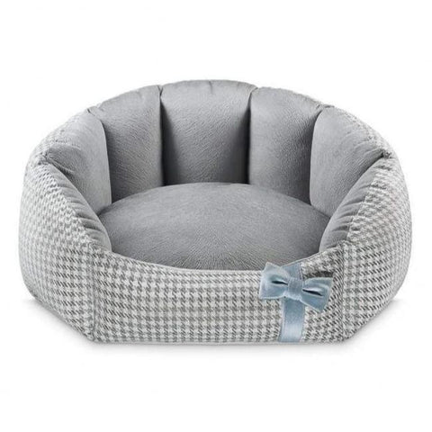 Finessa Pet Bed by Oh Charlie - Grey & Blue - Pets Own Us - Oh Charlie - United Kingdom