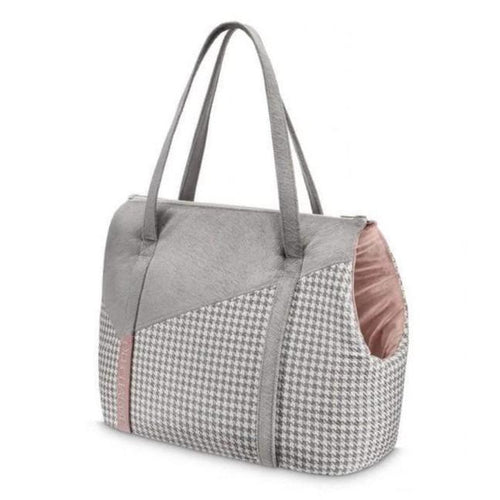 Finessa Travel Bag by Oh Charlie - Powder Pink & Grey - Pets Own Us - Oh Charlie - United Kingdom