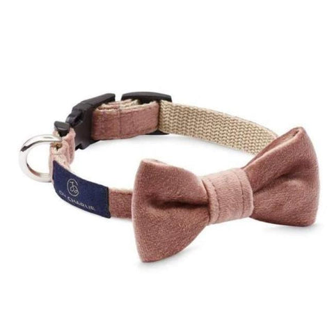Glam Bowtie by Oh Charlie - Powder-Pink - Pets Own Us - Oh Charlie - United Kingdom