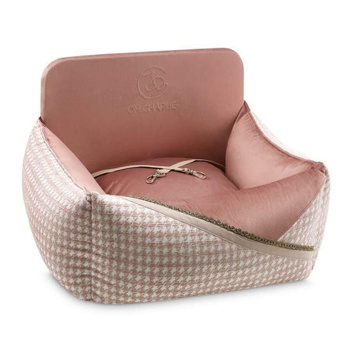 Glamour Car Seat LUXURY by Oh Charlie - Pink - Pets Own Us - Oh Charlie - United Kingdom