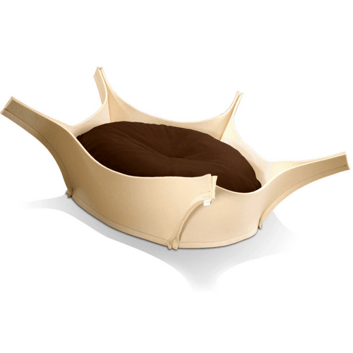 Harry Orthopedic Pet Bed - Cream Felt - Pets Own Us - Pet Interiors - United Kingdom