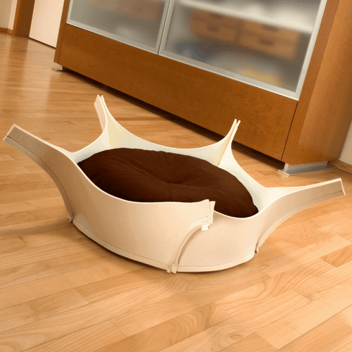 Harry Orthopedic Pet Bed - Cream Felt - Pets Own Us - Pet Interiors - United Kingdom