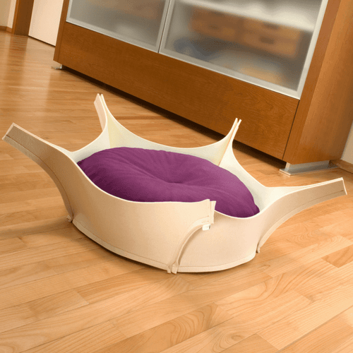 Harry Orthopedic Pet Bed - Cream Felt - Pets Own Us - Pet Interiors - United Kingdom