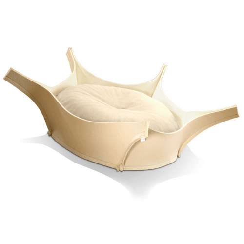Harry Orthopedic Pet Bed - Cream Felt - Pets Own Us - Pet Interiors - United Kingdom