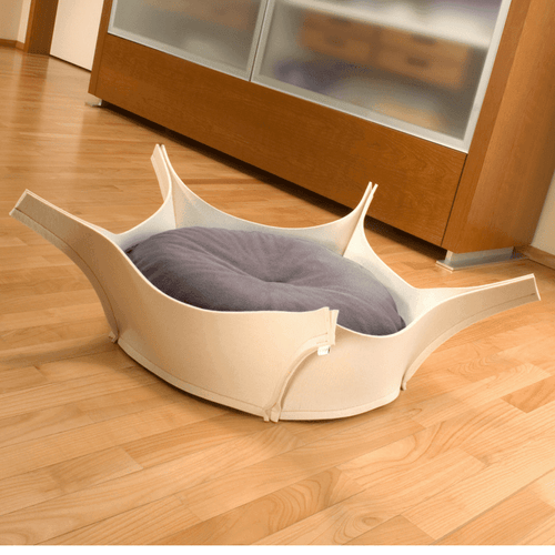 Harry Orthopedic Pet Bed - Cream Felt - Pets Own Us - Pet Interiors - United Kingdom