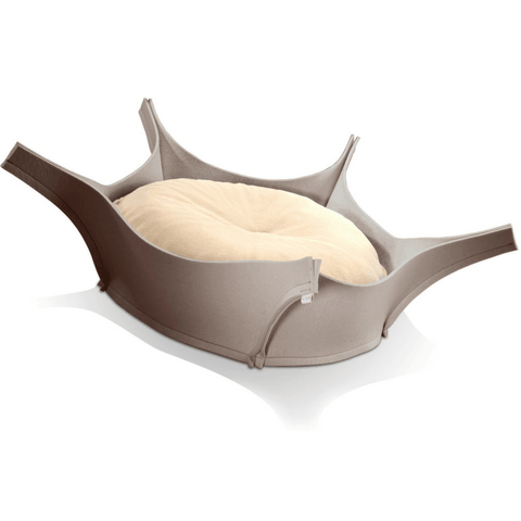 Harry Orthopedic Pet Bed - Grey Felt - Pets Own Us - Pet Interiors - United Kingdom