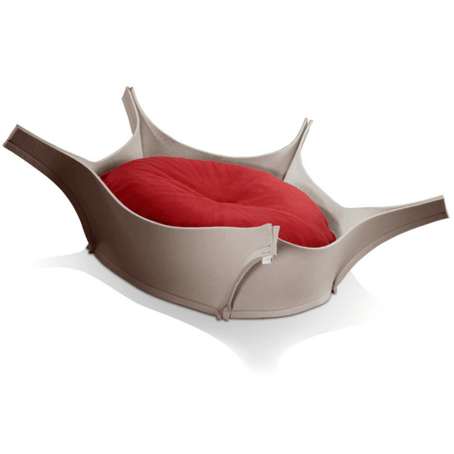 Harry Orthopedic Pet Bed - Grey Felt - Pets Own Us - Pet Interiors - United Kingdom