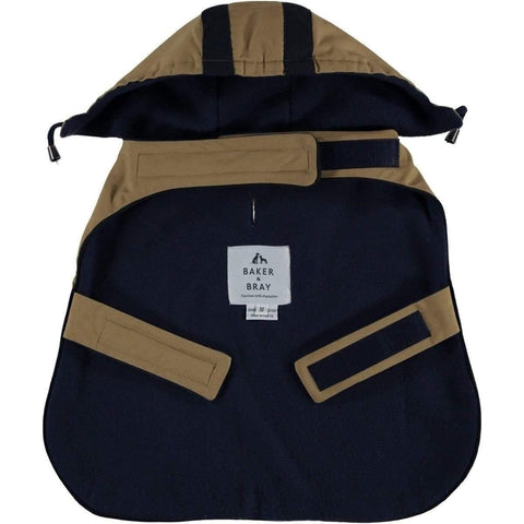 Highgate Water Repellent Hoodie by Baker & Bray - Camel/Navy - Pets Own Us - Baker & Bray - BB-11-03-03-L United Kingdom