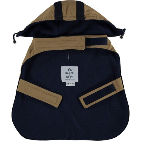 Highgate Water Repellent Hoodie by Baker & Bray - Camel/Navy - Pets Own Us - Baker & Bray - BB-11-03-03-XS United Kingdom