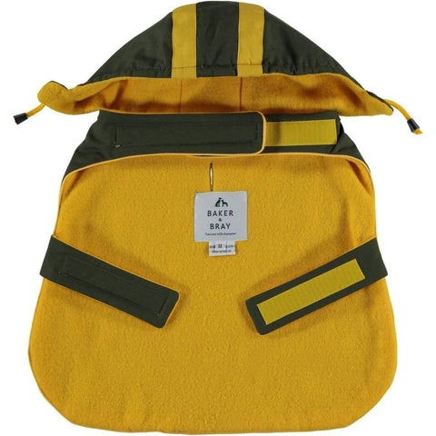 Highgate Water Repellent Hoodie by Baker & Bray - Olive/Yellow - Pets Own Us - Baker & Bray - BB-11-03-05-L United Kingdom