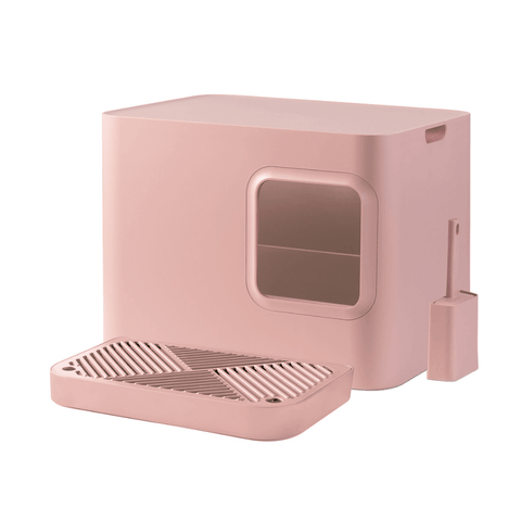Hoopo® Dome Plus for Larger Cats | Litter Box | Pink - Pets Own Us - Hoopo - United Kingdom