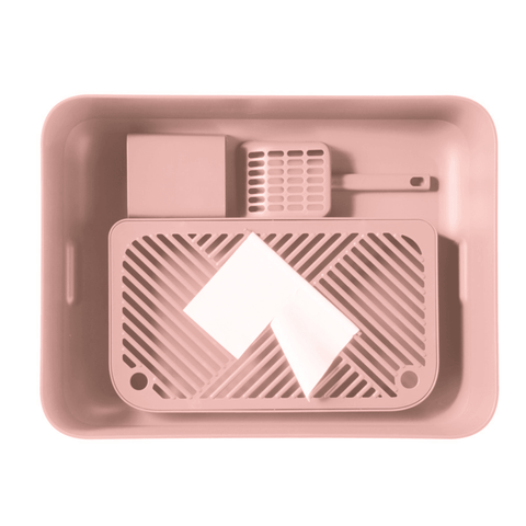 Hoopo® Dome Plus for Larger Cats | Litter Box | Pink - Pets Own Us - Hoopo - United Kingdom