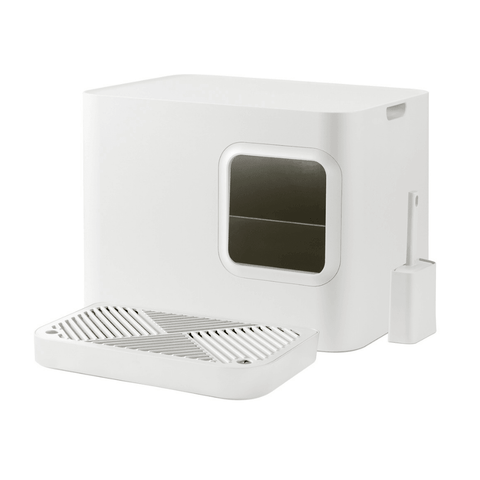 Hoopo® Dome Plus for Larger Cats | Litter Box | White - Pets Own Us - Hoopo - United Kingdom