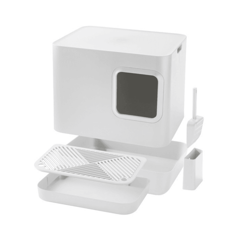 Hoopo® Dome Plus for Larger Cats | Litter Box | White - Pets Own Us - Hoopo - United Kingdom
