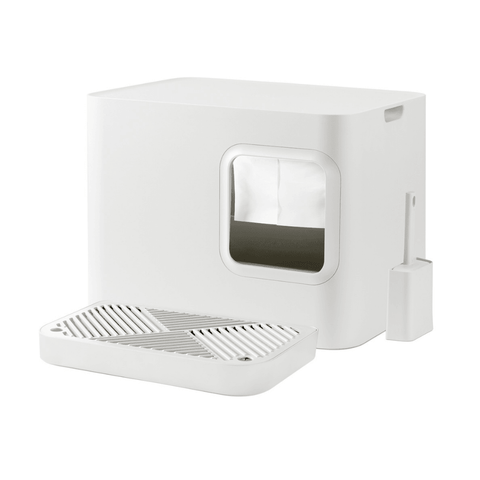 Hoopo® Dome Plus for Larger Cats | Litter Box | White - Pets Own Us - Hoopo - United Kingdom