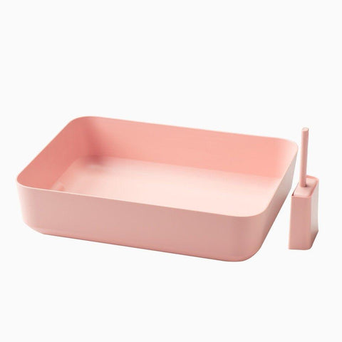 Hoopo® Poh Litter Box for Larger Cats | Pink - Pets Own Us - Hoopo - United Kingdom