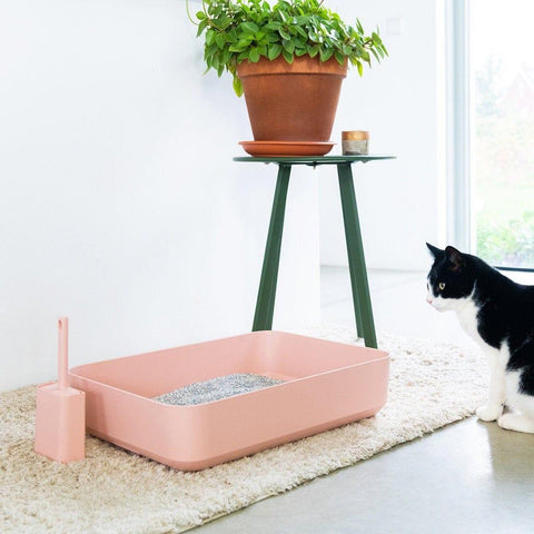Hoopo® Poh Litter Box for Larger Cats | Pink - Pets Own Us - Hoopo - United Kingdom