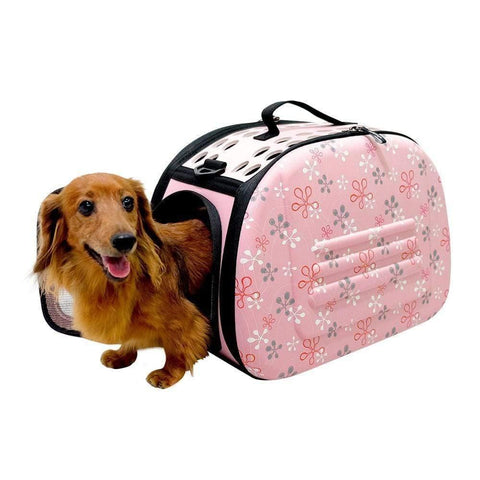 Ibiyaya® Collapsible Traveling Hand Pet Carrier | Tuscany - Pets Own Us - Ibiyaya - FC1007-T United Kingdom