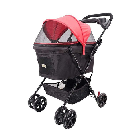 Ibiyaya® Easy Strolling Pet Pram | Rouge - Pets Own Us - Ibiyaya - FS1617-R United Kingdom