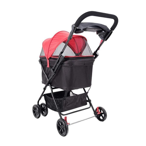 Ibiyaya® Easy Strolling Pet Pram | Rouge - Pets Own Us - Ibiyaya - FS1617-R United Kingdom