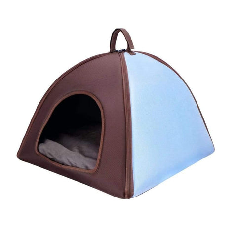 Ibiyaya® EFA Little Dome Xl Pet Bed | Blue&Brown - Pets Own Us - Ibiyaya - FB1206-BB United Kingdom