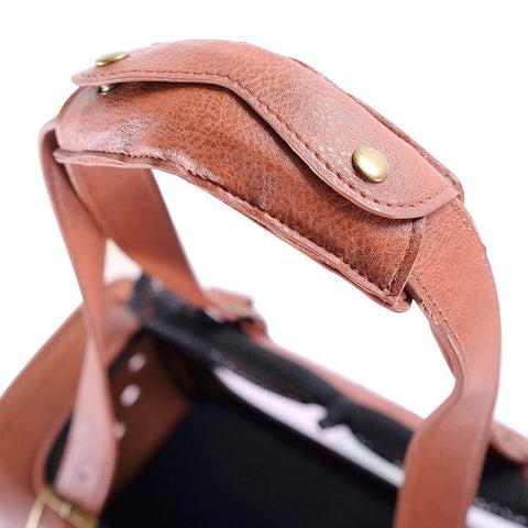 Ibiyaya® Portico Deluxe Leather Pet Carrier & Transporter | Brown - Pets Own Us - Ibiyaya - FC1821-LB United Kingdom