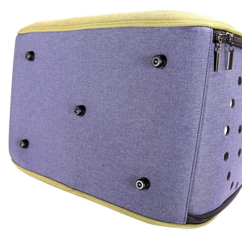 Ibiyaya® Portico Mixed Fabric Pet Carrier & Transporter | Green - Pets Own Us - Ibiyaya - FC1821-OG United Kingdom
