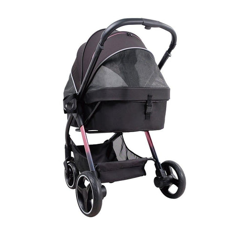 Ibiyaya® Retro Luxe Pet Stroller | Prism Black - Pets Own Us - Ibiyaya - FS2102-BK United Kingdom