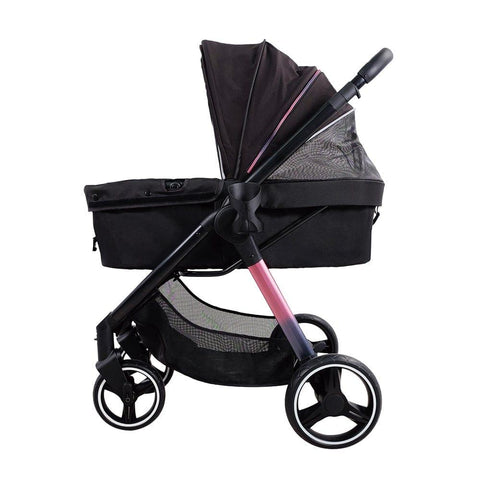 Ibiyaya® Retro Luxe Pet Stroller | Prism Black - Pets Own Us - Ibiyaya - FS2102-BK United Kingdom