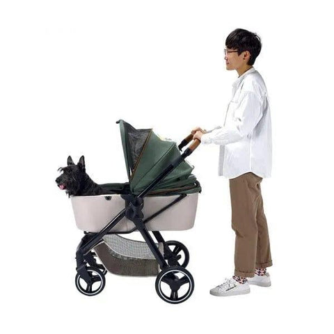 Ibiyaya® Retro Luxe Pet Stroller | Soft Sage - Pets Own Us - Ibiyaya - FS2102-GN United Kingdom
