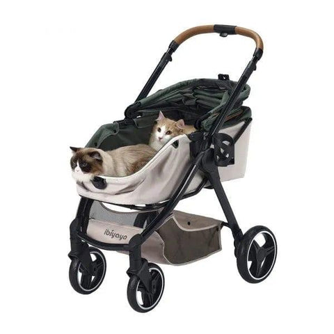 Ibiyaya® Retro Luxe Pet Stroller | Soft Sage - Pets Own Us - Ibiyaya - FS2102-GN United Kingdom