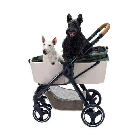Ibiyaya® Retro Luxe Pet Stroller | Soft Sage - Pets Own Us - Ibiyaya - FS2102-GN United Kingdom