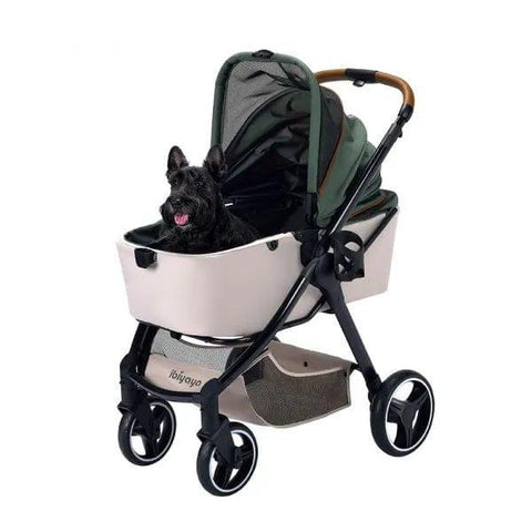 Ibiyaya® Retro Luxe Pet Stroller | Soft Sage - Pets Own Us - Ibiyaya - FS2102-GN United Kingdom