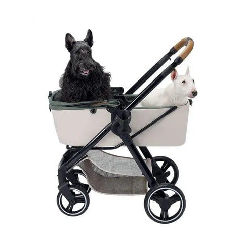 Ibiyaya® Retro Luxe Pet Stroller | Soft Sage - Pets Own Us - Ibiyaya - FS2102-GN United Kingdom