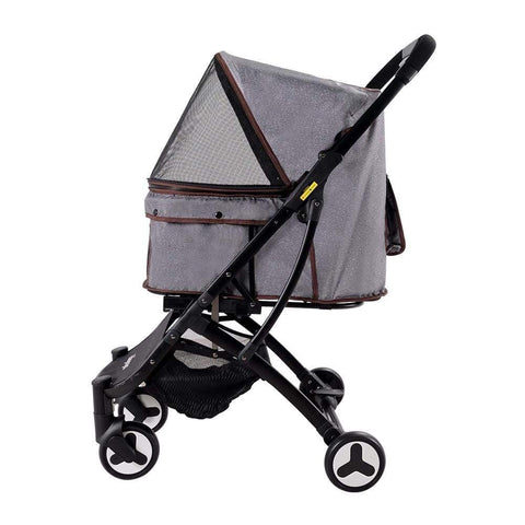 Ibiyaya® Speedy Fold Pet Pram | Grey Jeans - Pets Own Us - Ibiyaya - FS1670-G United Kingdom