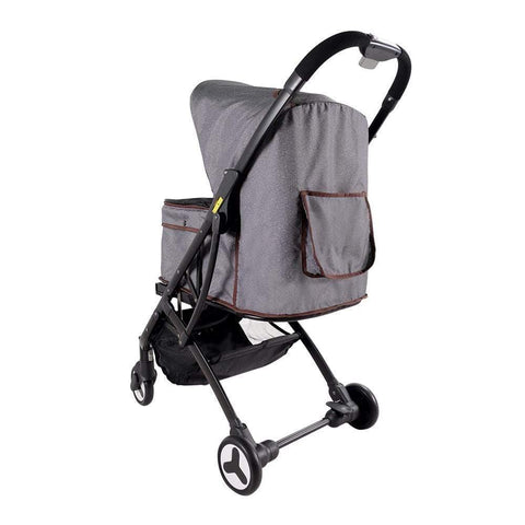 Ibiyaya® Speedy Fold Pet Pram | Grey Jeans - Pets Own Us - Ibiyaya - FS1670-G United Kingdom