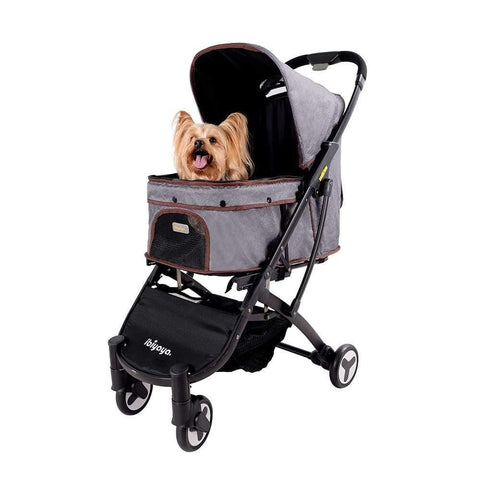 Ibiyaya® Speedy Fold Pet Pram | Grey Jeans - Pets Own Us - Ibiyaya - FS1670-G United Kingdom