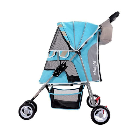 Ibiyaya® Stripes Pet Pram | Sugar Pink - Pets Own Us - Ibiyaya - FS1101S-DP United Kingdom
