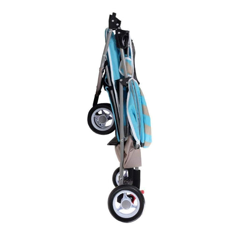 Ibiyaya® Stripes Pet Pram | Sugar Pink - Pets Own Us - Ibiyaya - FS1101S-DP United Kingdom