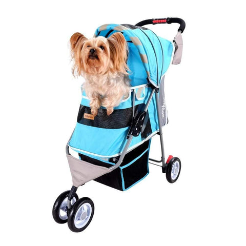 Ibiyaya® Stripes Pet Pram | Sugar Pink - Pets Own Us - Ibiyaya - FS1101S-DP United Kingdom