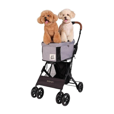 Ibiyaya® Travois Tri-fold Pet Stroller & Travel System - Nimbus Grey - Pets Own Us - Ibiyaya - FS2011-GS United Kingdom