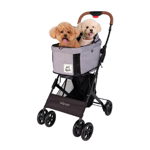 Ibiyaya® Travois Tri-fold Pet Stroller & Travel System - Nimbus Grey - Pets Own Us - Ibiyaya - FS2011-GS United Kingdom